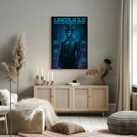 Lincoln 2.0 Emancipator in the Age of Machines Poster PosterGoat