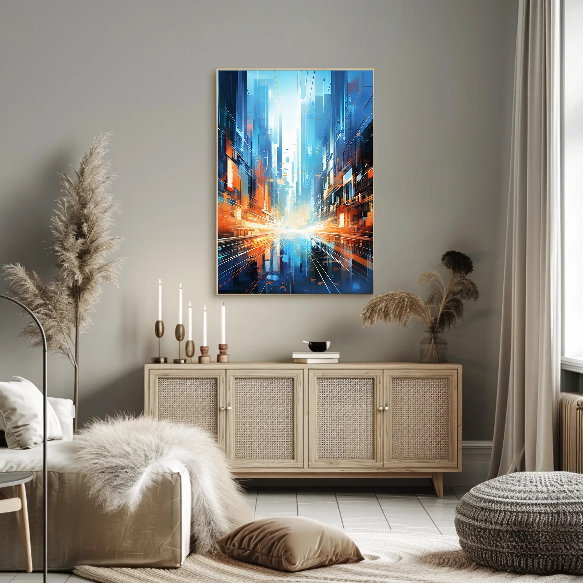 Futuristic Cityscape Poster