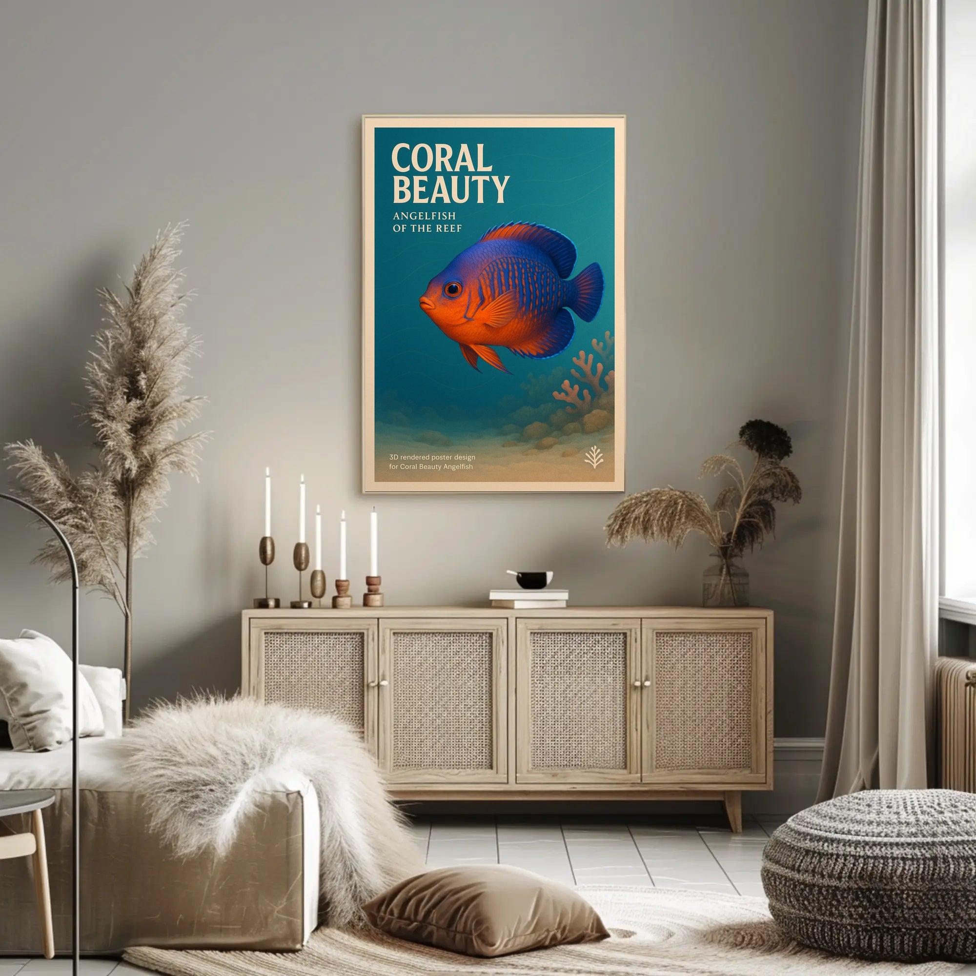 Coral Beauty Angelfish of the Reef Poster PosterGoat