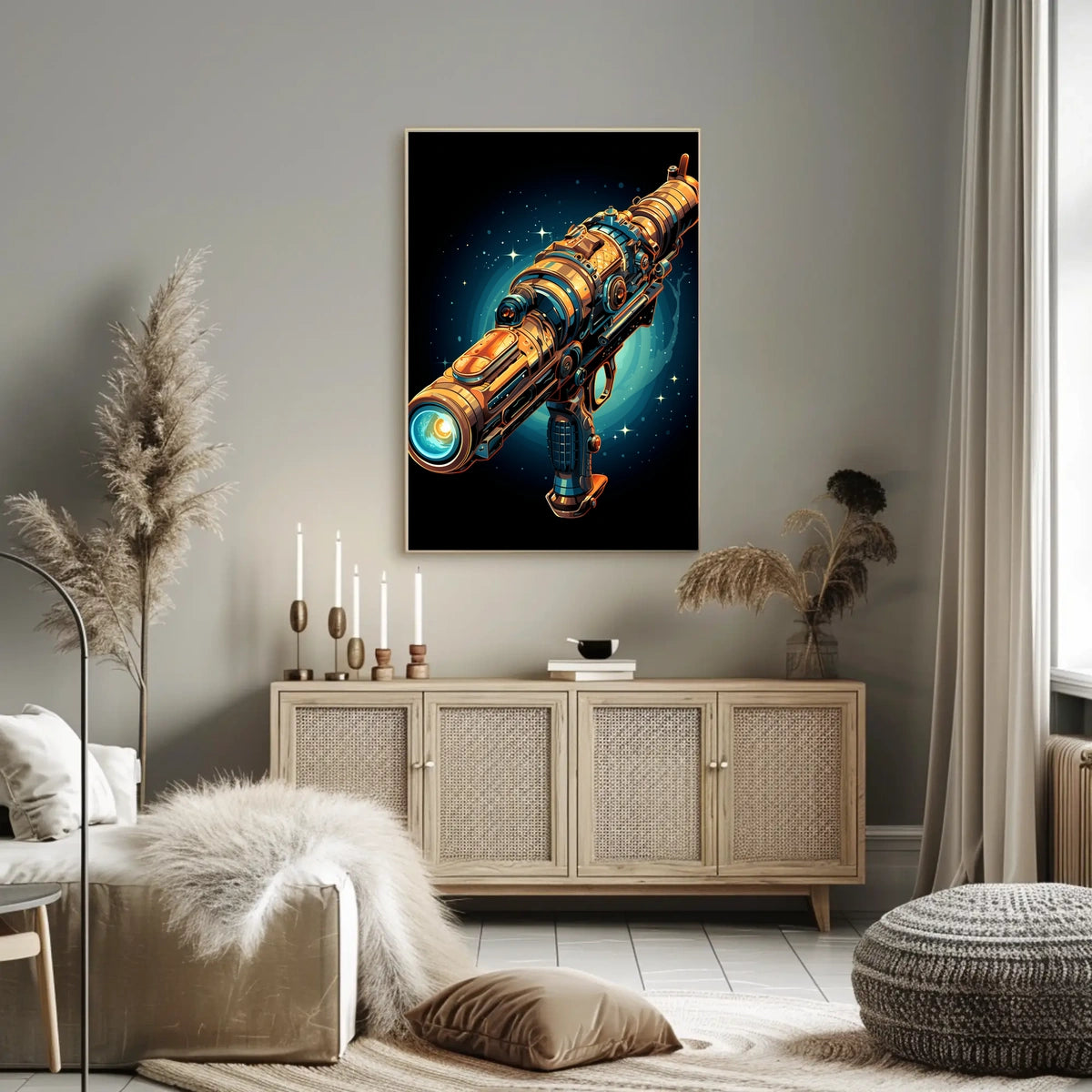Galactic Ray Gun Poster