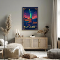 New Jersey Iconic Landmarks Poster