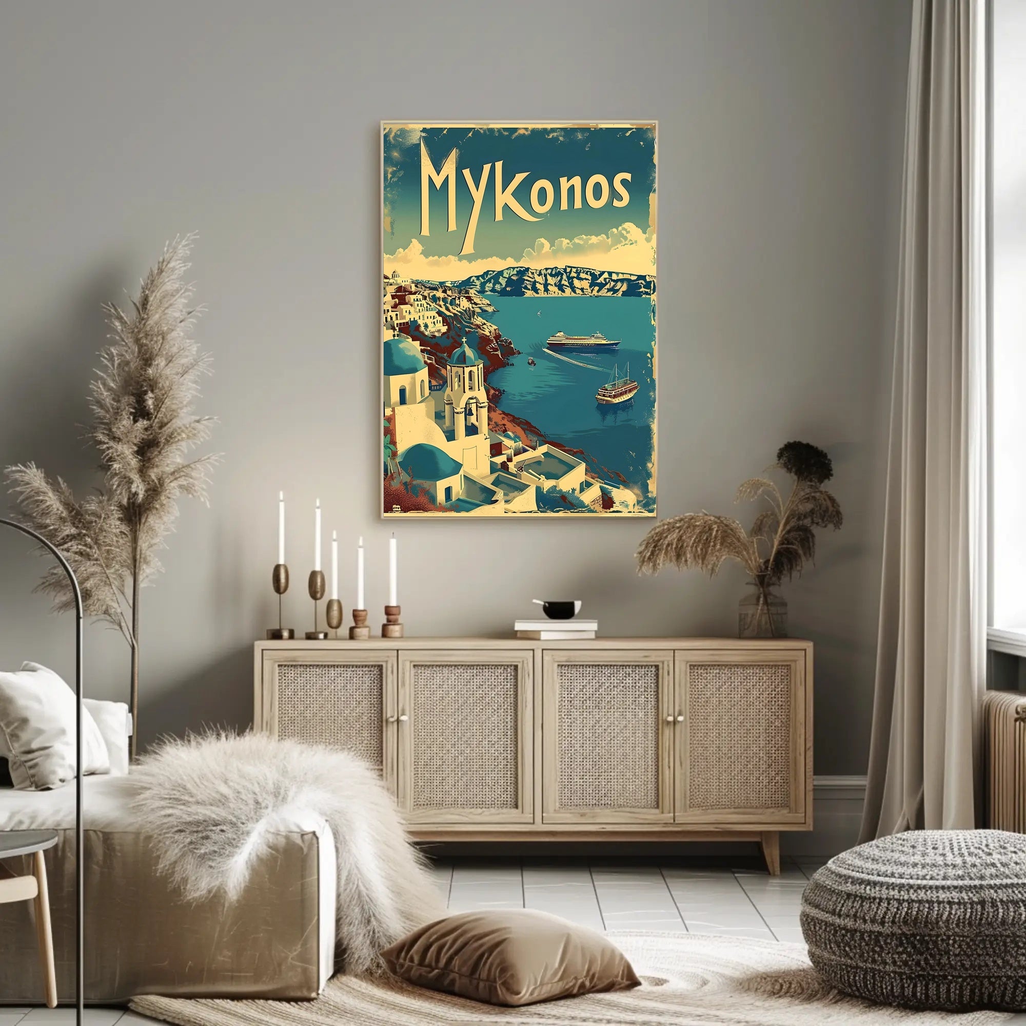 Discover Mykonos: Idyllic Greek Island Adventure Poster