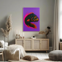 Vibrant Fish Portrait Poster