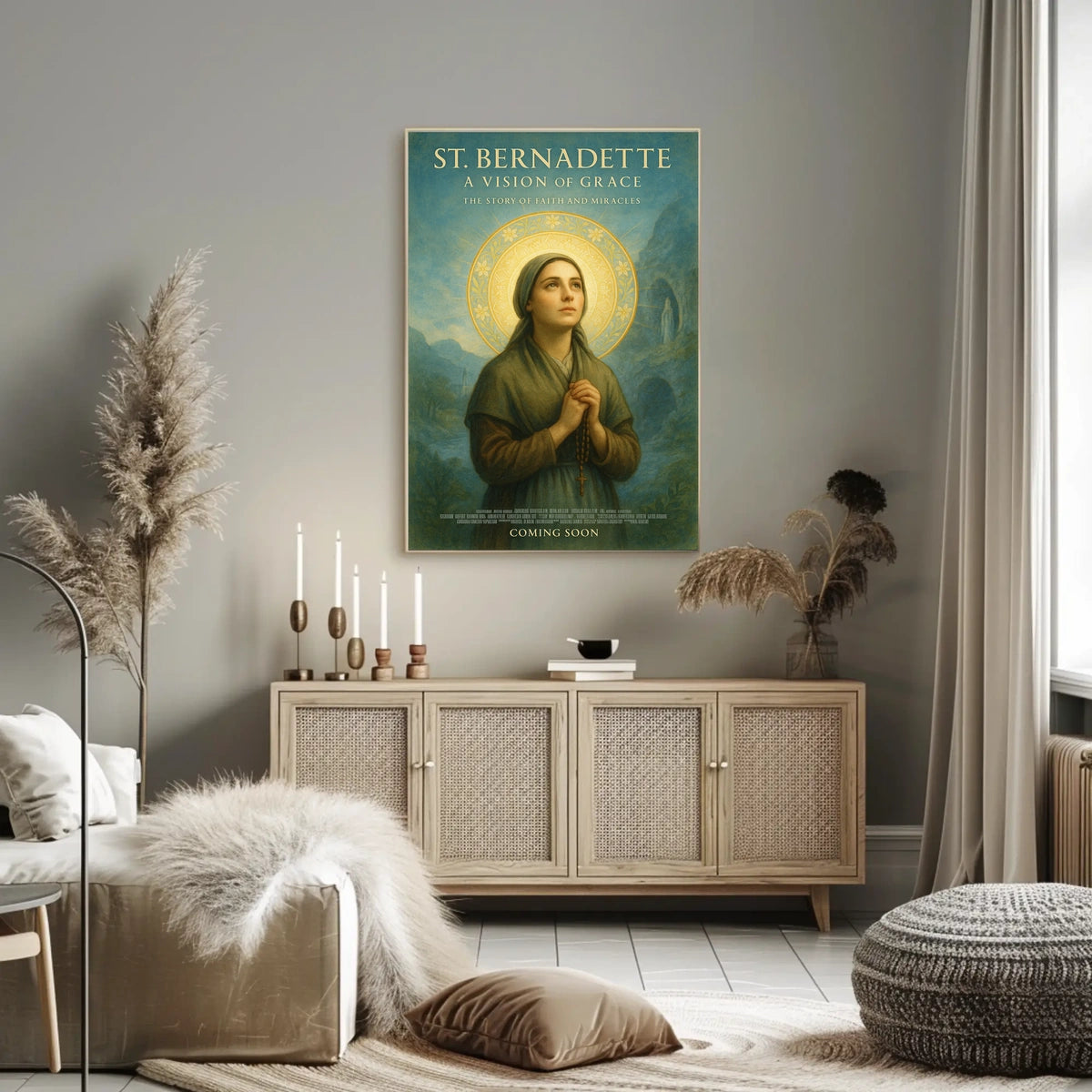 St. Bernadette A Vision of Grace Poster