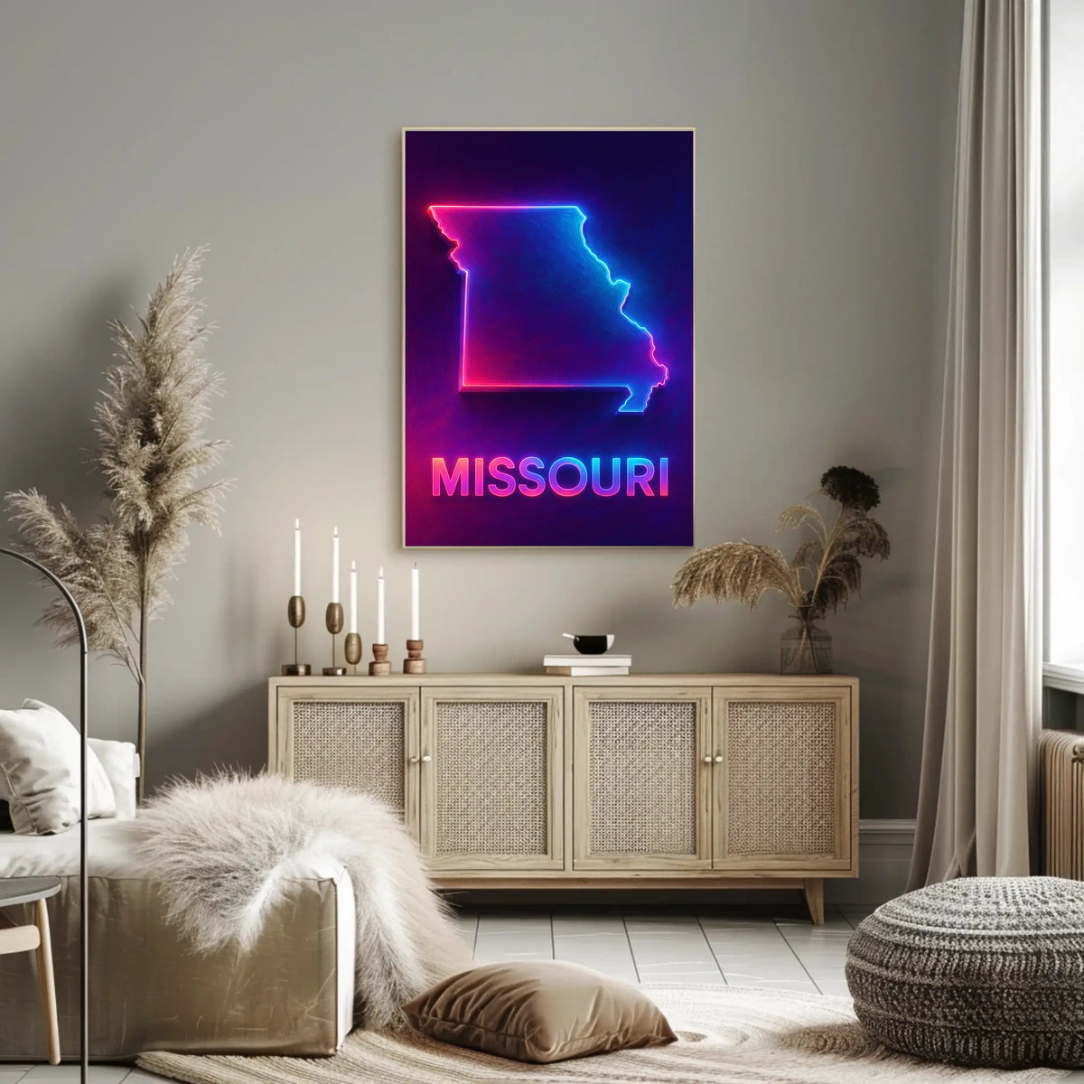 Neon Missouri Poster