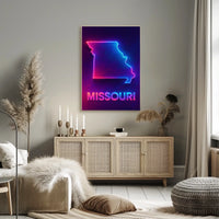 Neon Missouri Poster