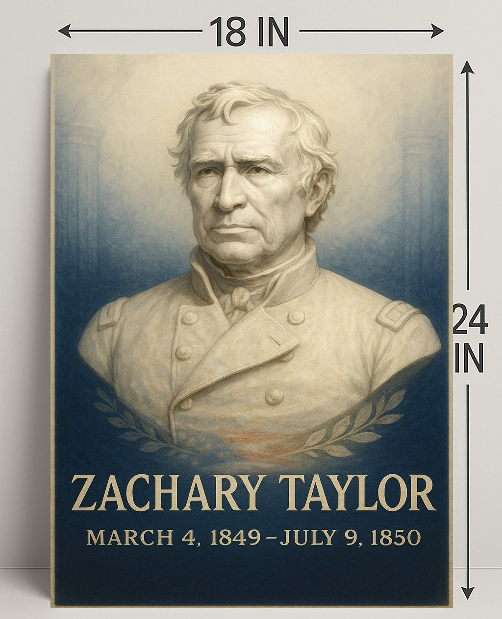Zachary Taylor Presidential Term Poster PosterGoat
