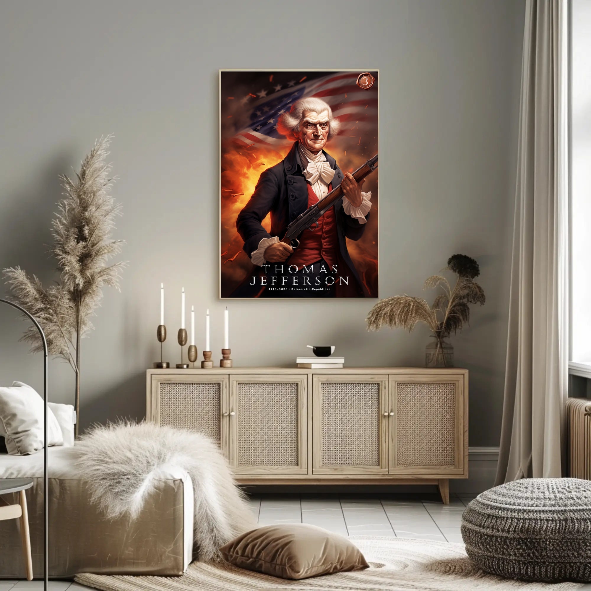Thomas Jefferson: Democratic-Republican Legacy Poster