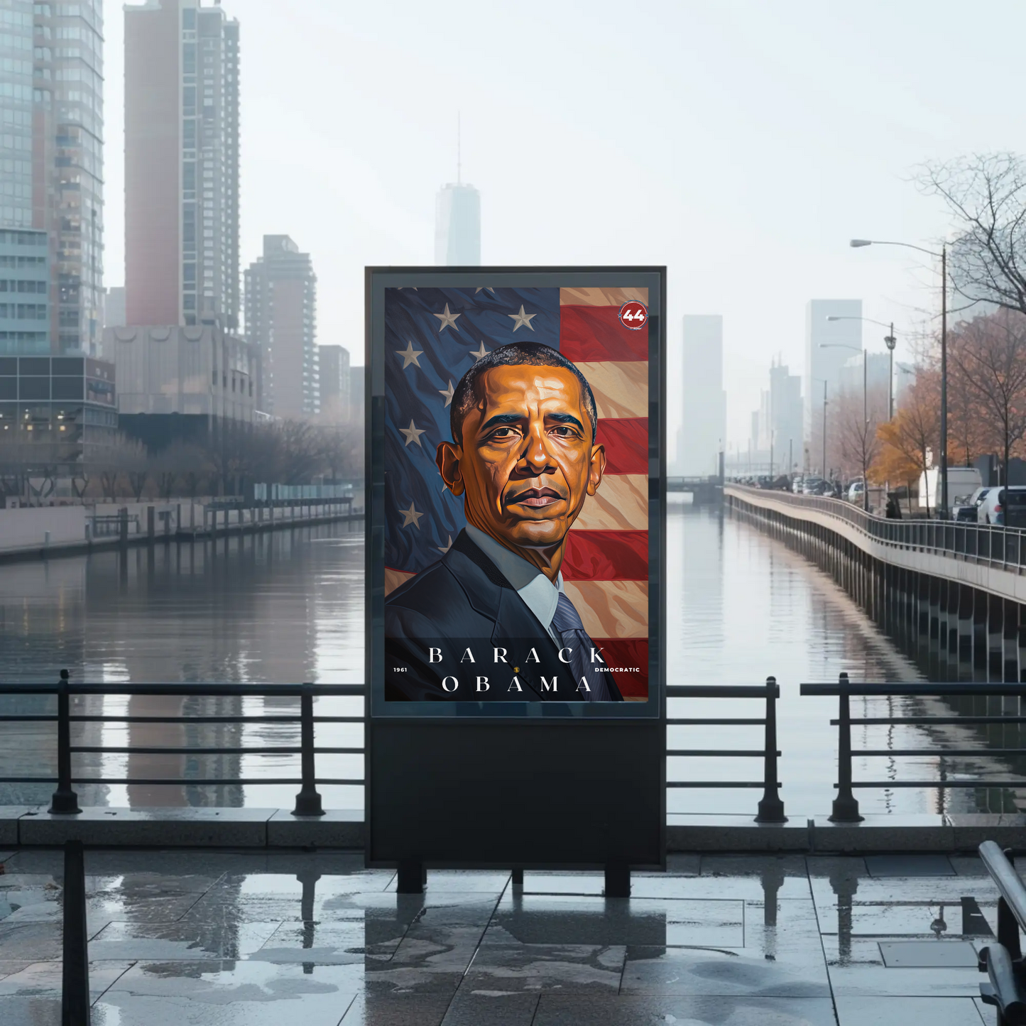 Barack Obama 44th President Of The United States Portrait