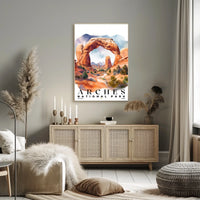 Arches Watercolor Wall Art Poster