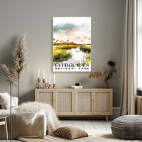 Everglades Watercolor Wall Art Poster
