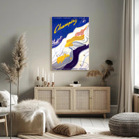 Champéry Adventure Vintage Travel Art Poster PosterGoat