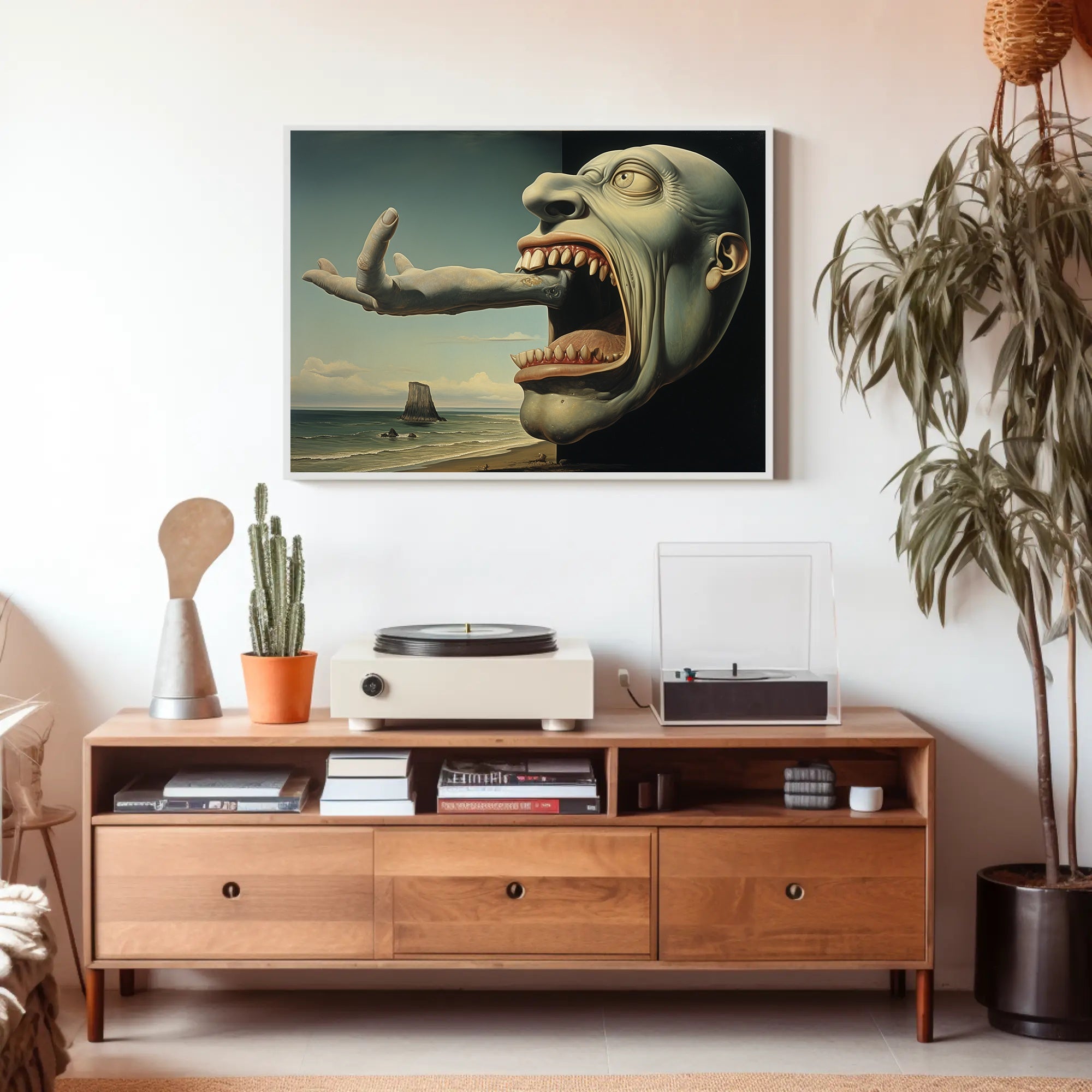 Surreal Coastal Grotesque Fantasy or Mythology Poster