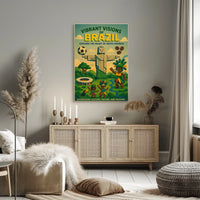 Vibrant Visions of Brazil Poster