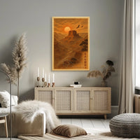 Serene Sunset Canyon Adventure Travel Poster