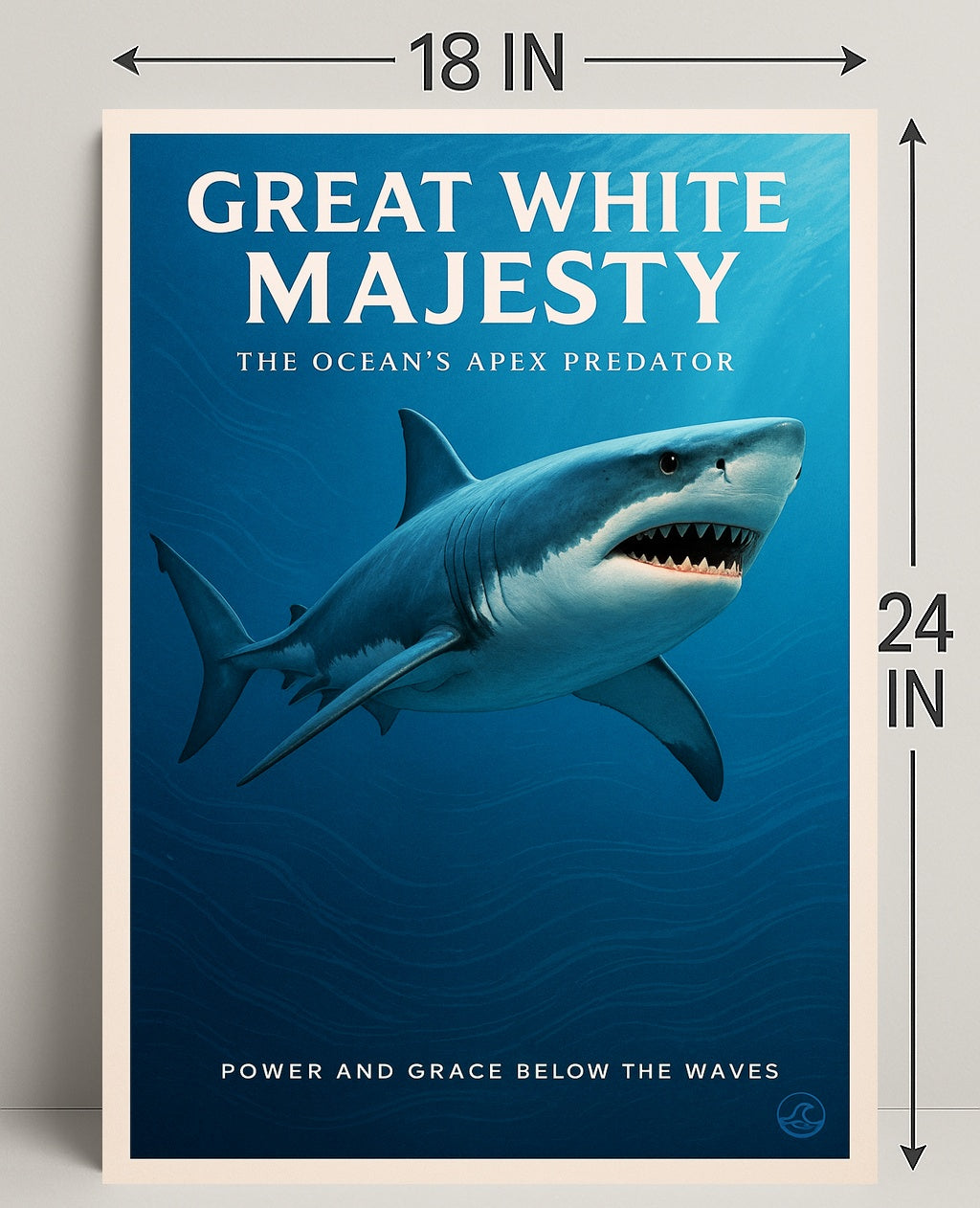 Great White Majesty Poster PosterGoat