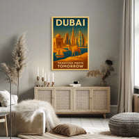 Dubai Skyline Poster Where Tradition Meets Tomorrow Decor