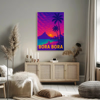 Bora Bora Tropical Paradise Escape Travel Poster PosterGoat