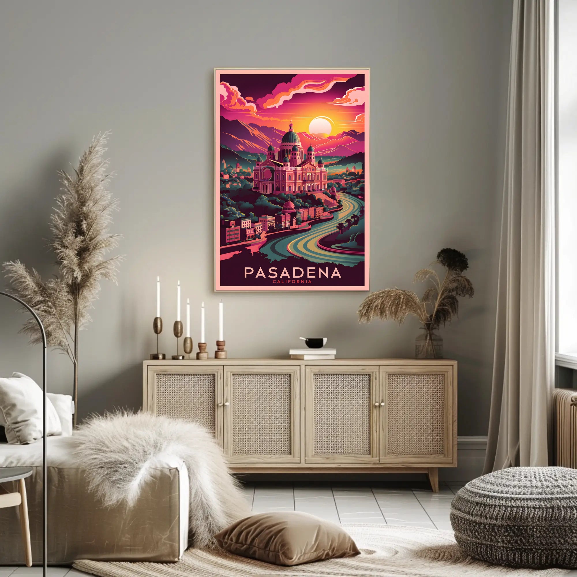 Pasadena Sunset Poster