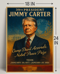 Jimmy Carter Legacy Vintage Presidential Poster