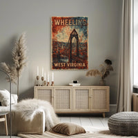 Wheeling West Virginia Travel Realism Decor Poster