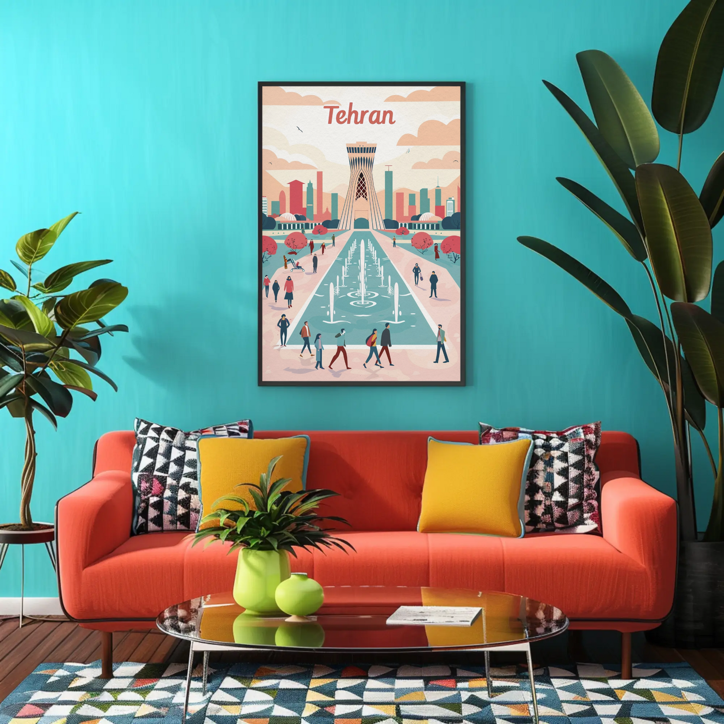Tehran's Urban Vibes Poster