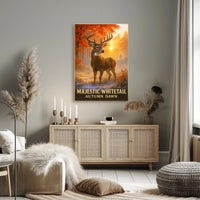 Majestic Whitetail Autumn Dawn Poster PosterGoat