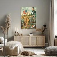 Patriotic African American Soldiers WWI Historical or Presidential Poster