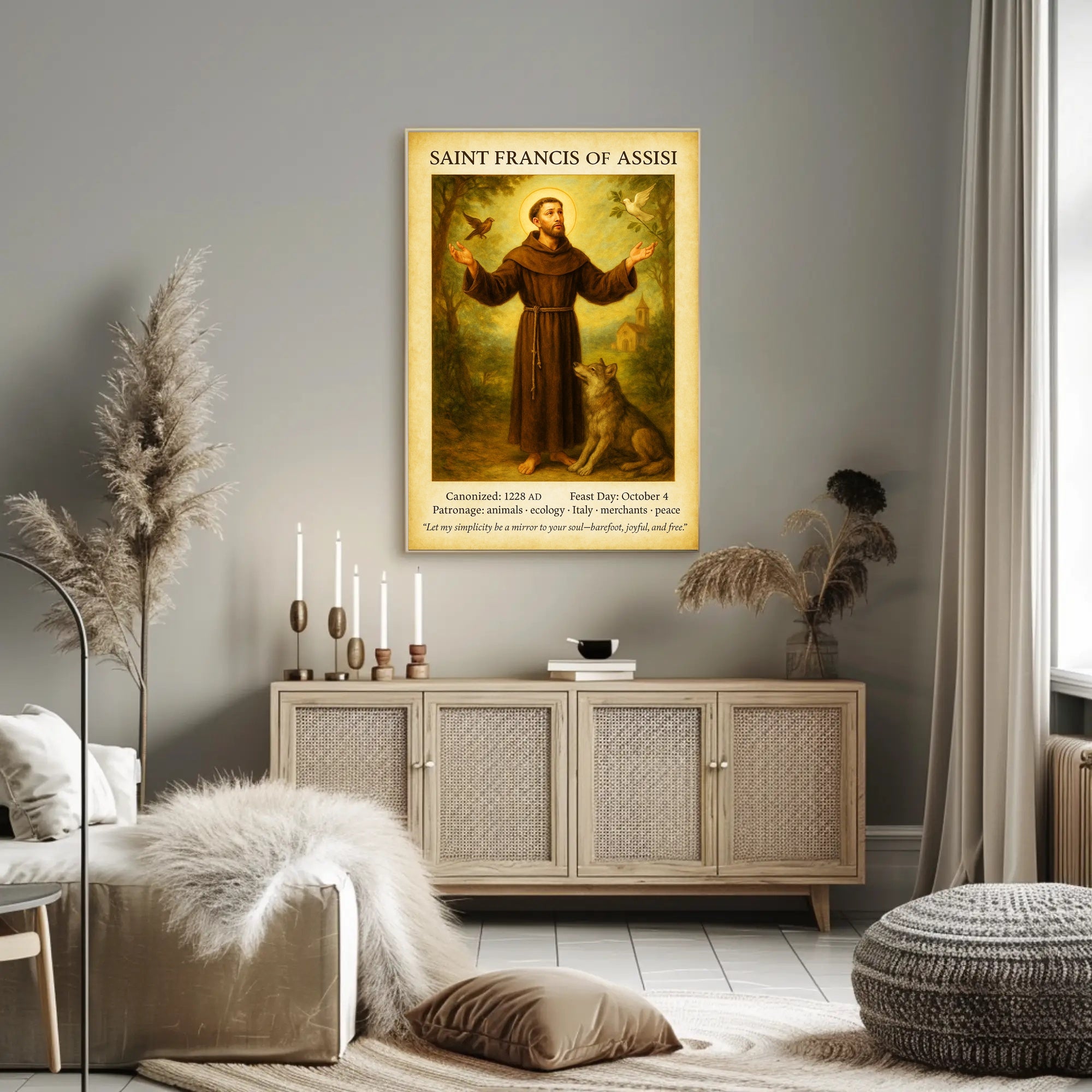 Saint Francis of Assisi Poster PosterGoat