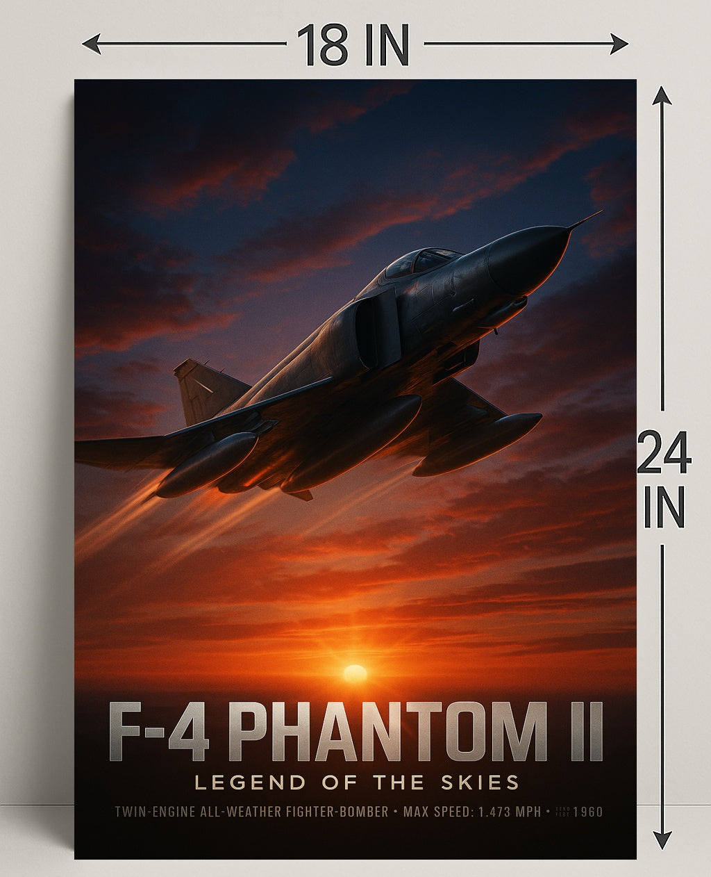 F-4 Phantom II Legend of the Skies Poster PosterGoat