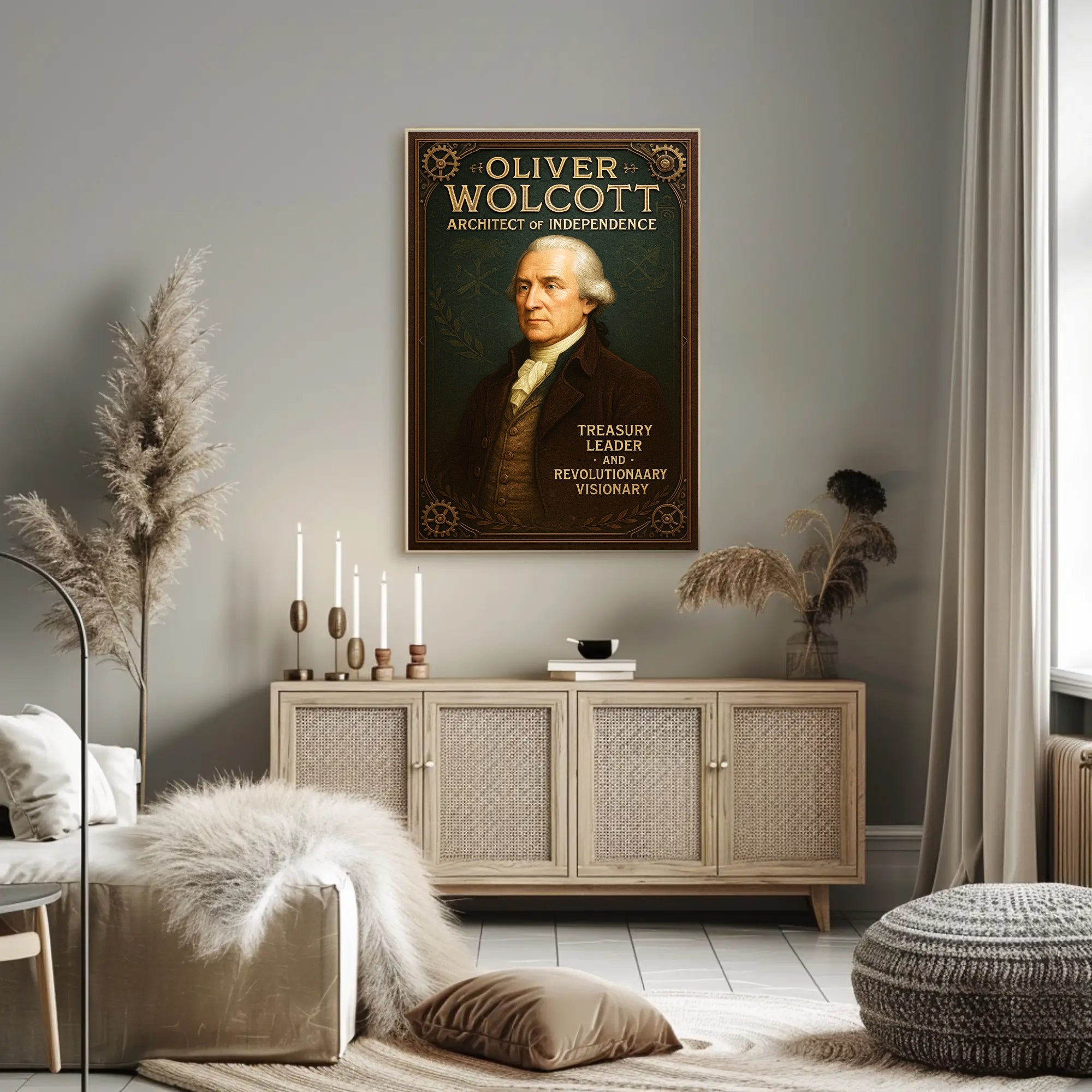 Oliver Wolcott Architect of Independence Poster PosterGoat