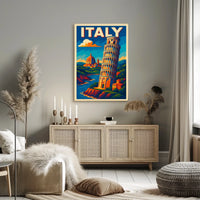 Vibrant Italy Travel Poster