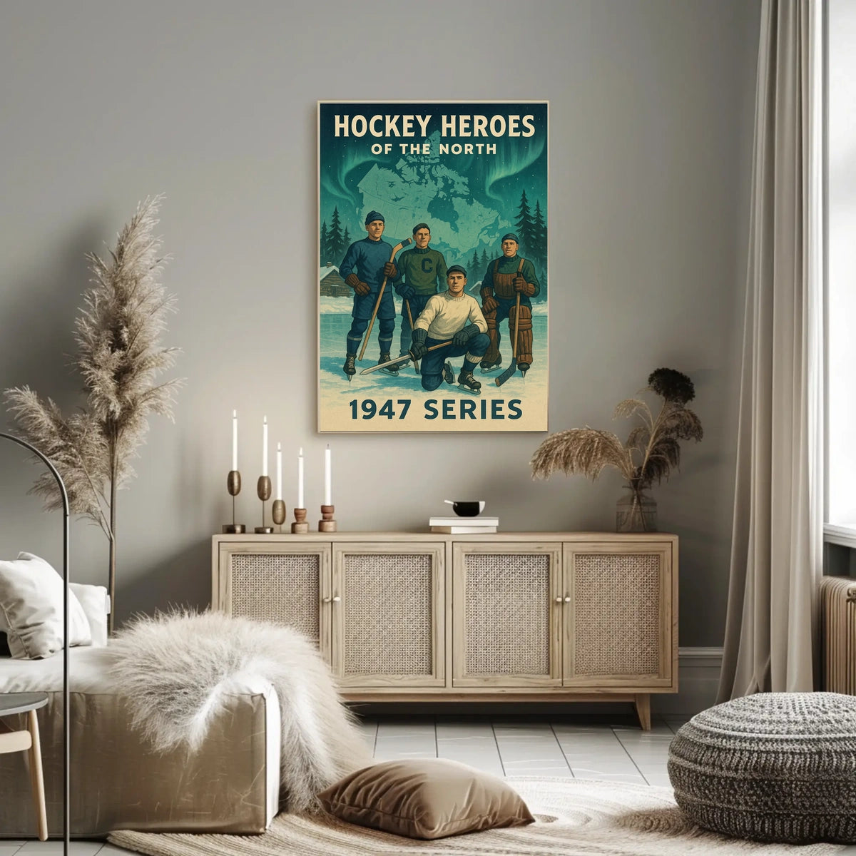 Hockey Heroes of the North 1947 Series Poster