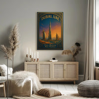 Dubai, UAE Where Modernity Meets Tradition Poster