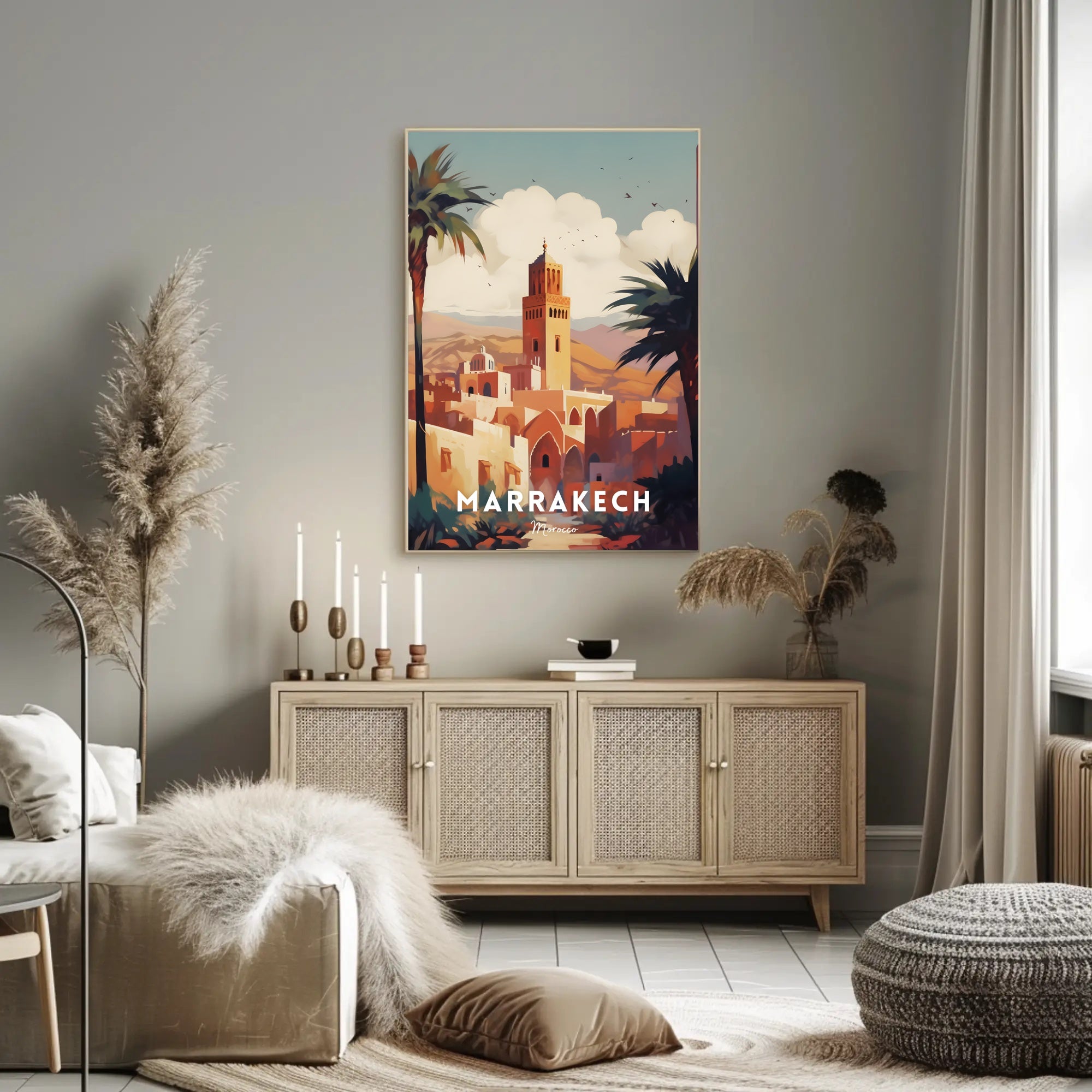 Marrakech Travel Poster