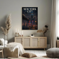 New York City Nightscape Poster