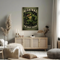 Fierce Alligator Escape Fantasy or Mythology Poster PosterGoat