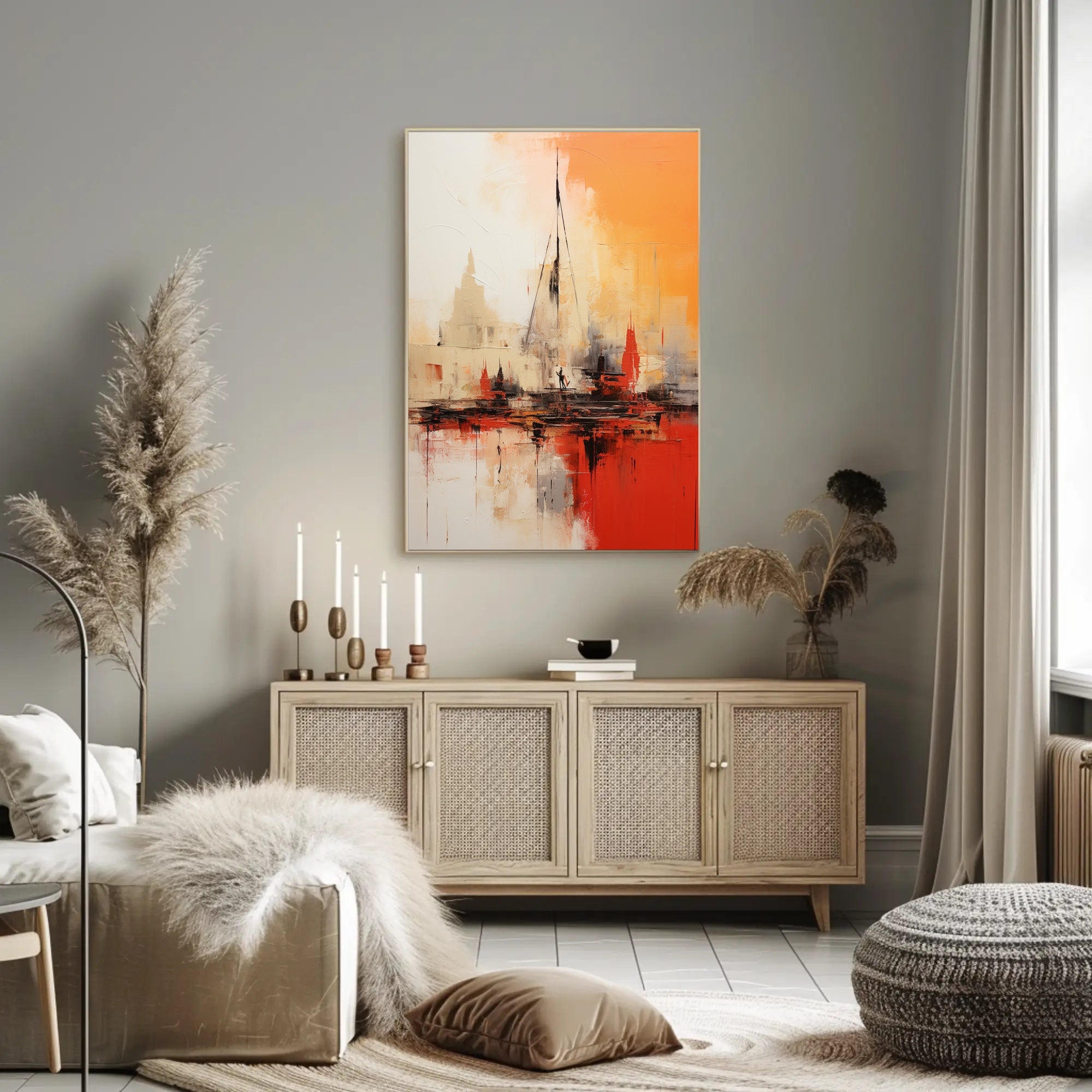 Abstract Cityscape Abstract Poster
