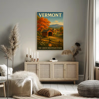 Vermont The Green Mountain State Poster