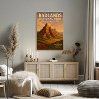 Badlands National Park A Tapestry Poster