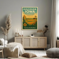 Discover Iowa Poster