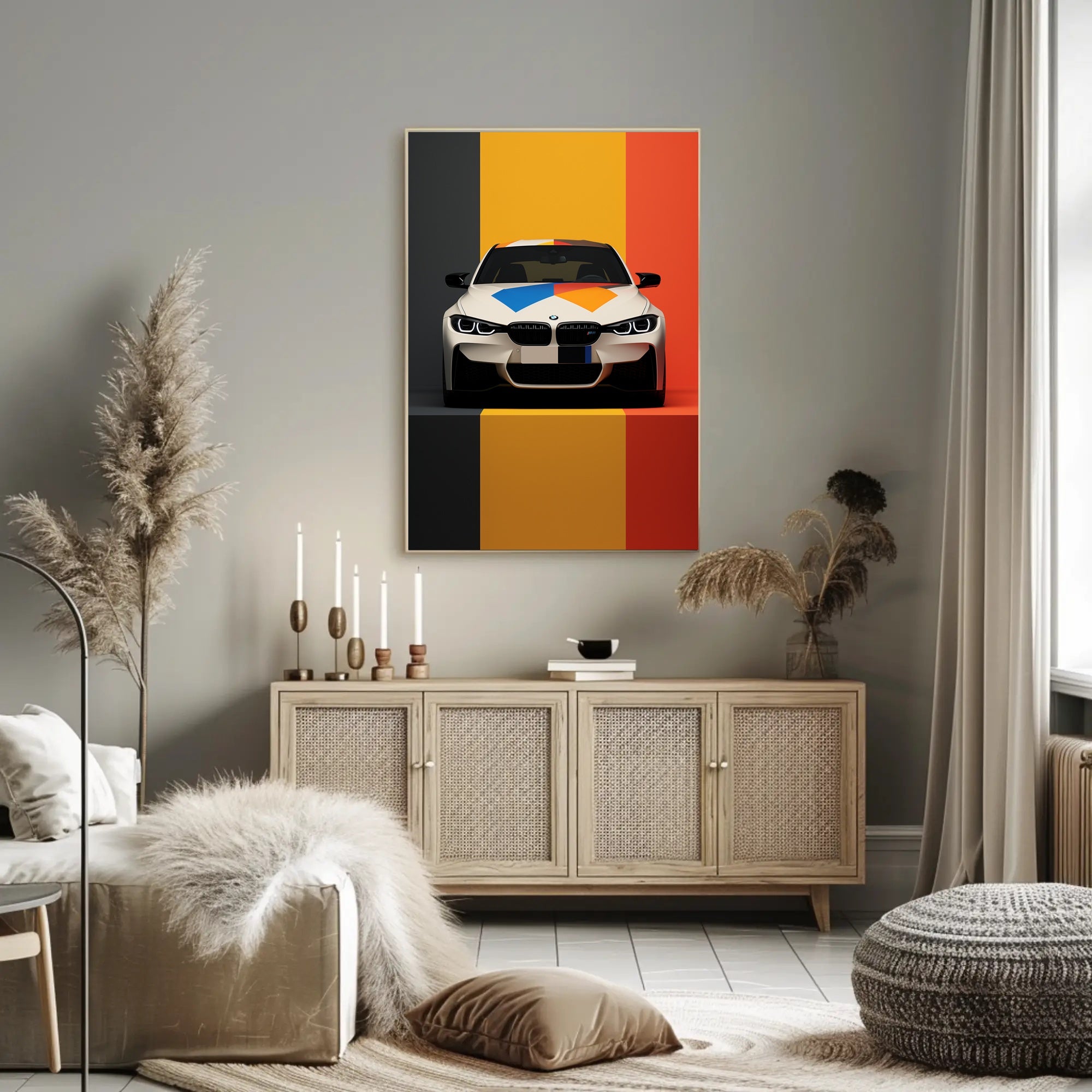 Vibrant Automotive Design Poster PosterGoat