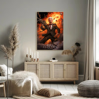 Bill Clinton Funny President Cartoon Poster