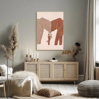 Elephants in Harmony Poster