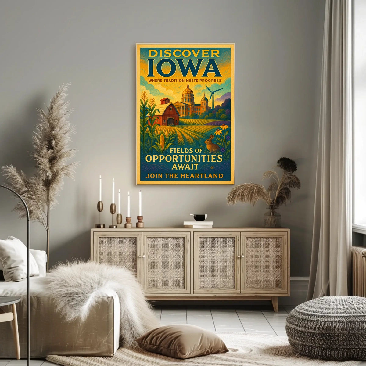 Discover Iowa Fields of Opportunities Poster