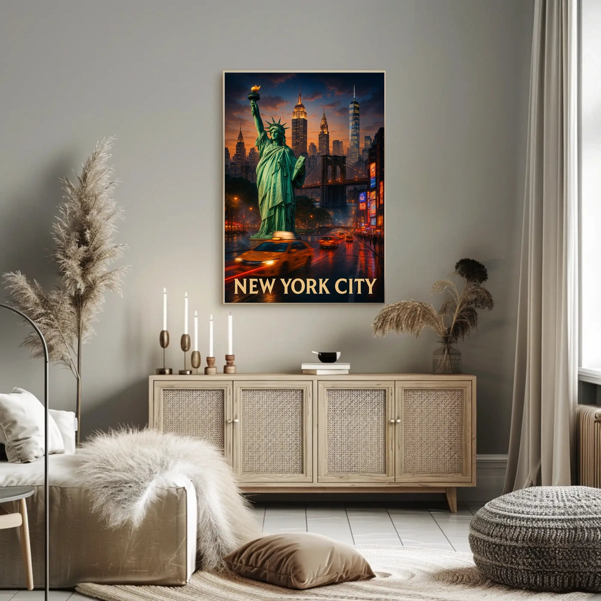 Statue of Liberty New York City Poster Classic Wall Art