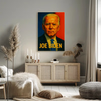 Joe Biden Patriotic Portrait Gift Decor Poster