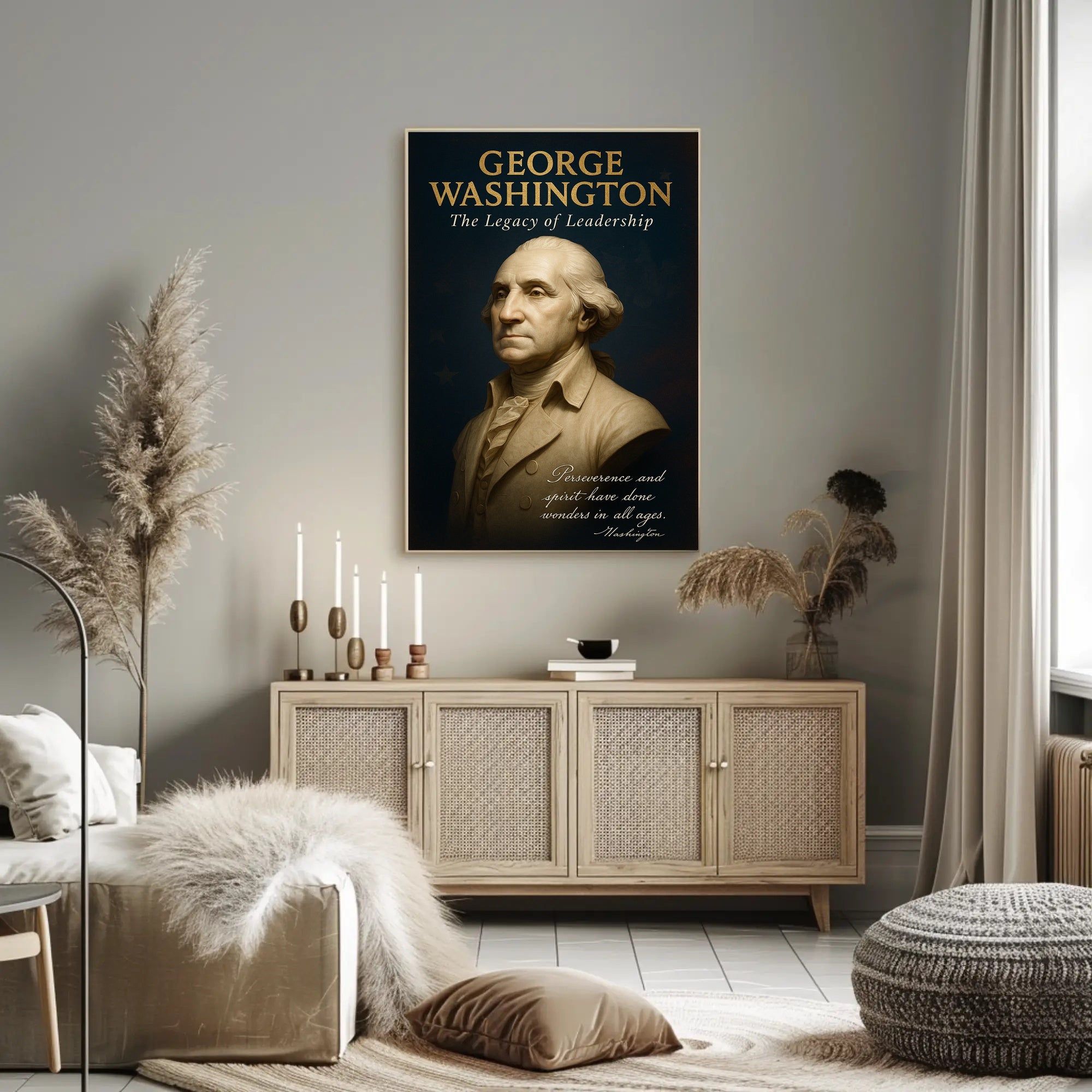 George Washington Legacy Leadership Poster PosterGoat