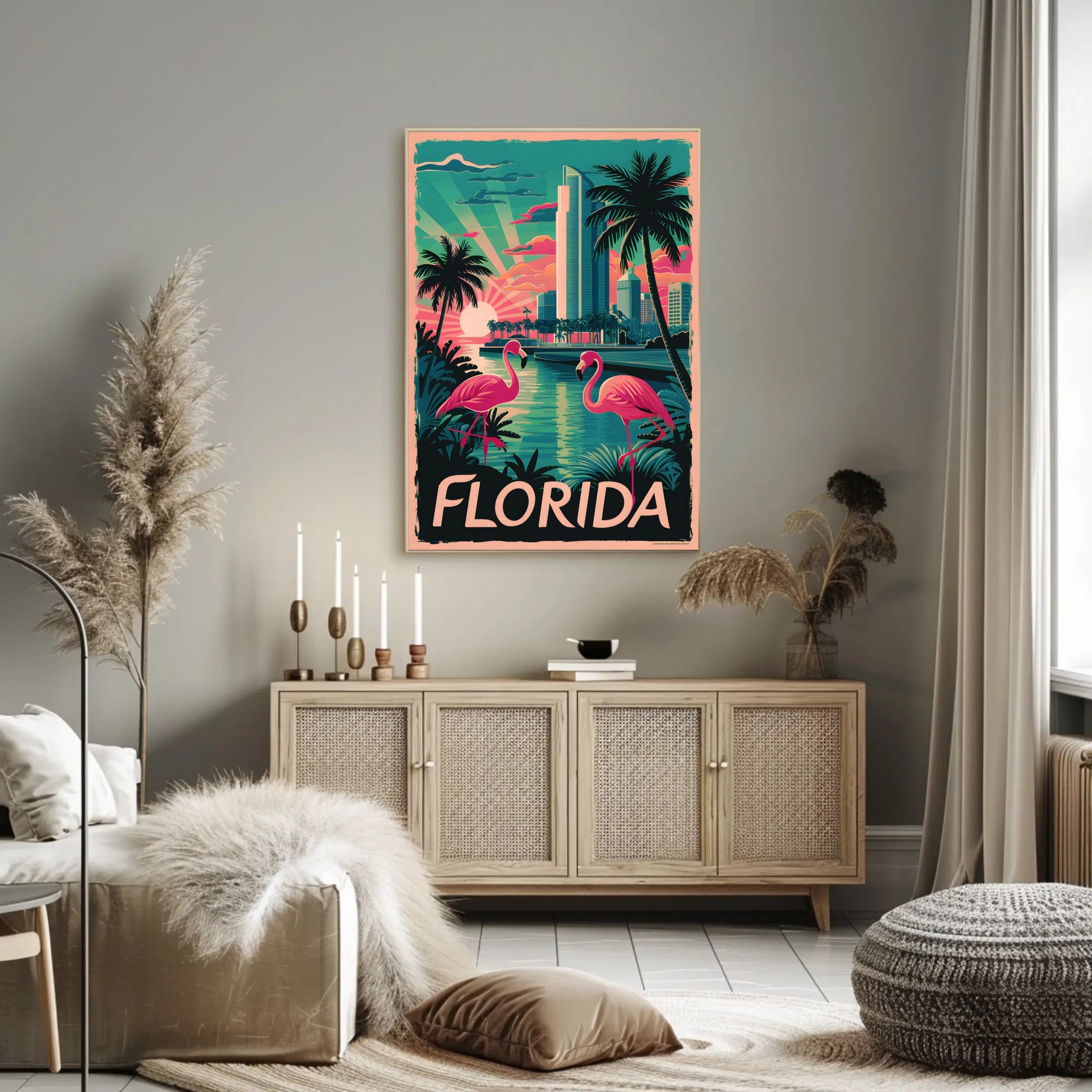 Vibrant Florida Sunset Poster