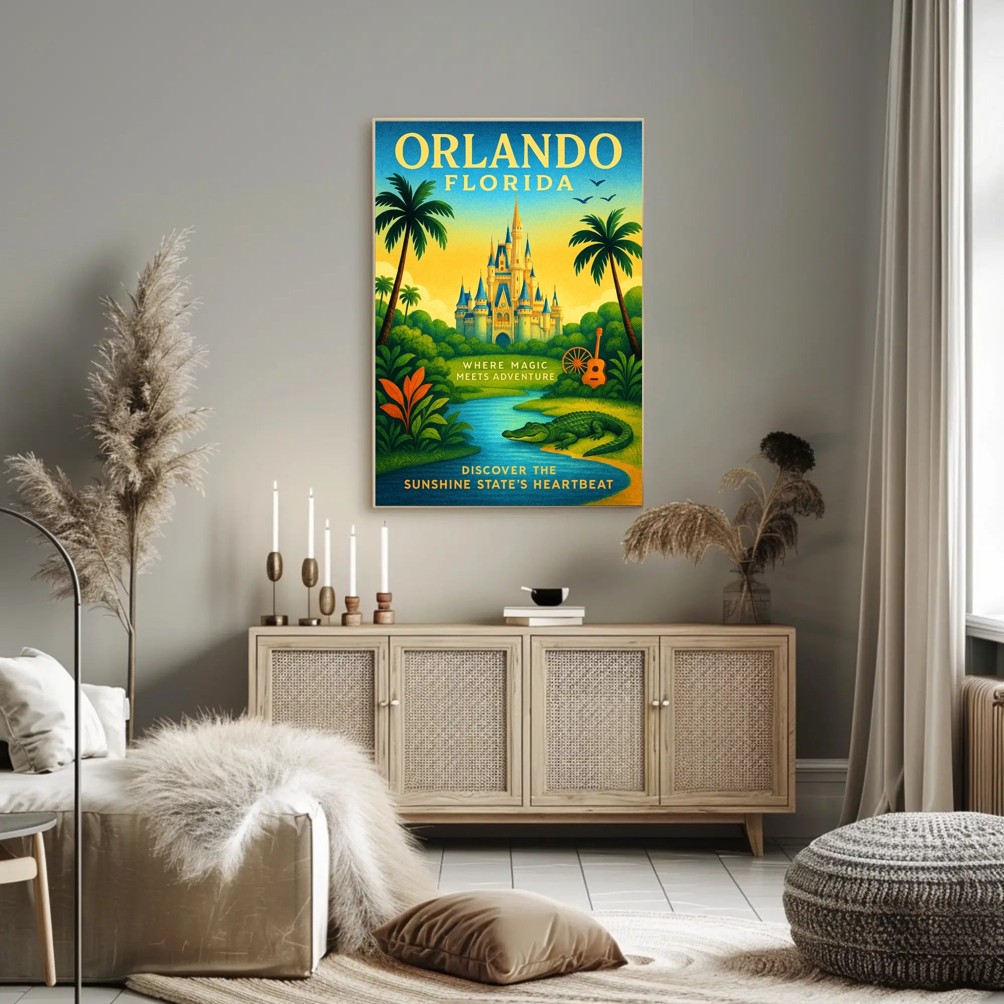 Discover Orlando, Florida Poster PosterGoat